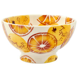 Emma Bridgewater Black Toast 'Oranges' French Bowl, Orange, Dia.13cm